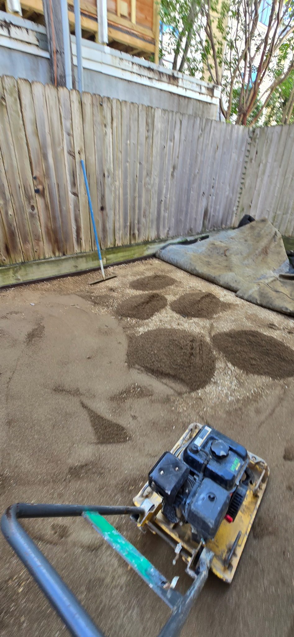 Compacting the base layer